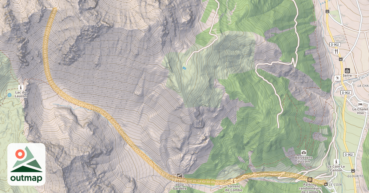 Map of Col du Cros — Arvieux-le-Coin
