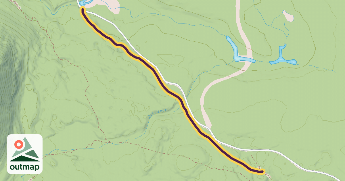 Map of Mount Carleton Trail