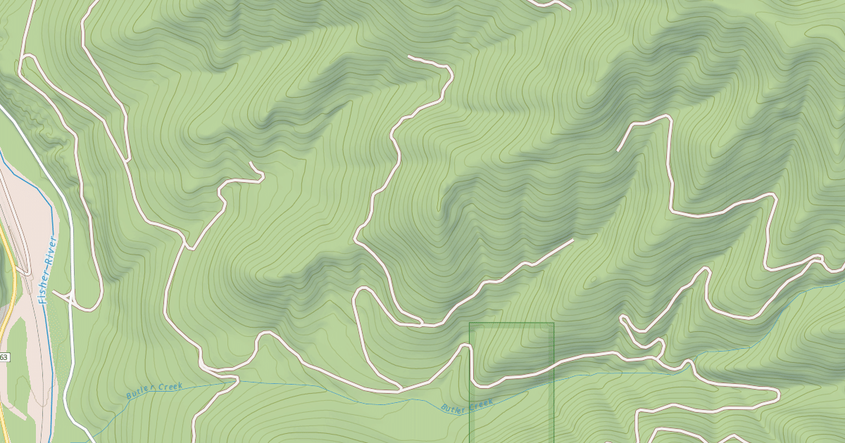 Map preview of BUTLER CREEK