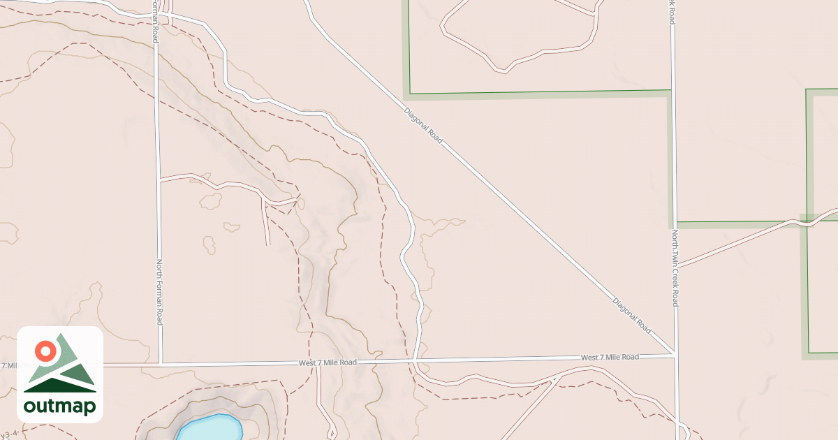 Map of Little Manistee Motorcycle Trail