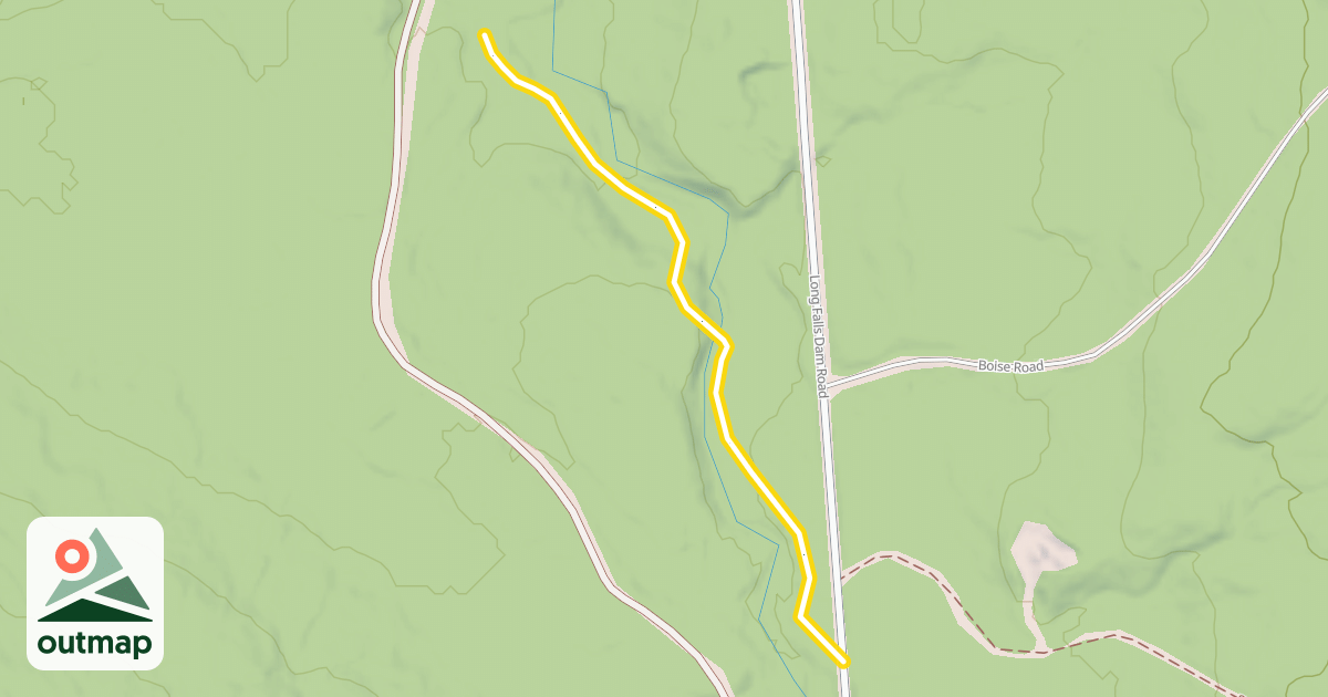 Map of Maine Hut Trail