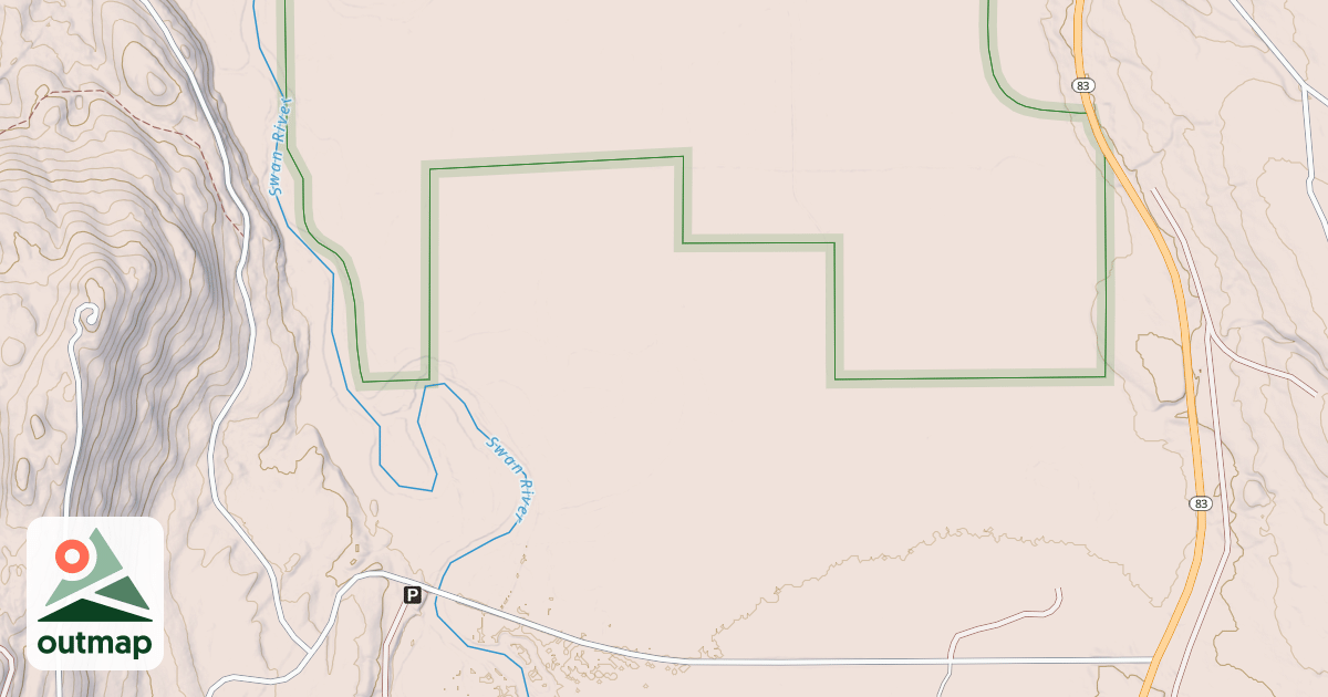Map of Crane Mtn Snowmobile