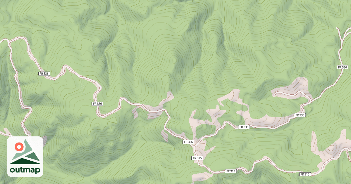 Map of ADOBE PEAK