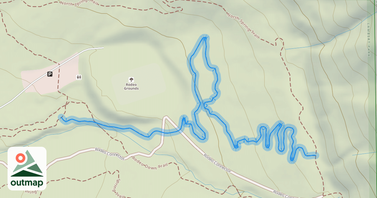 Map of Middle Spring Trail