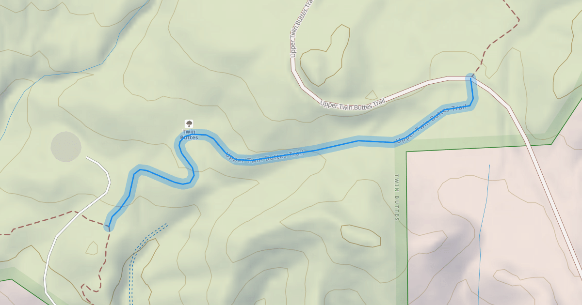 Map preview of Upper Twin Buttes Trail
