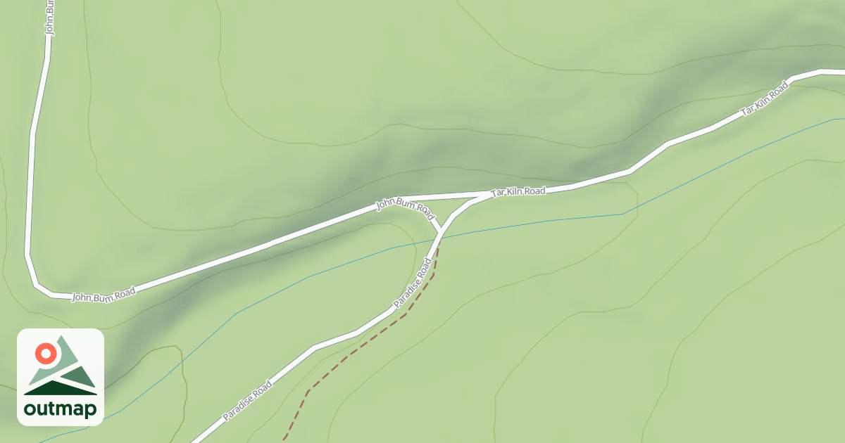 Map of Rothrock State Forest Trough Creek Snowmobile Trails