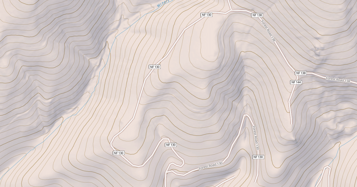 Map preview of USFS National Forest System Roads {367504FA-C2BE-46DA-92B5-42D1B6F9632B}
