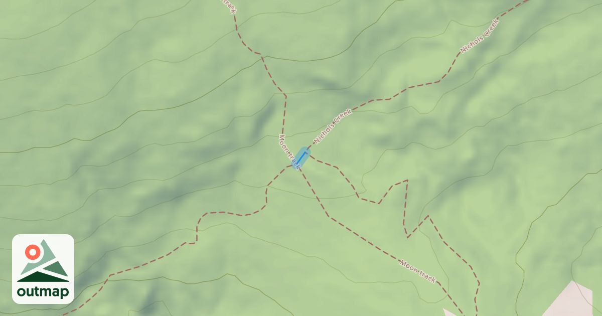 Map of Upper Nichols Creek MTB