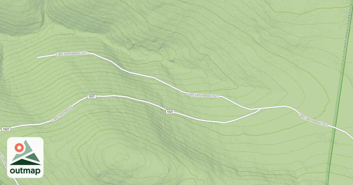 Map of HINCHWOOD CREEK