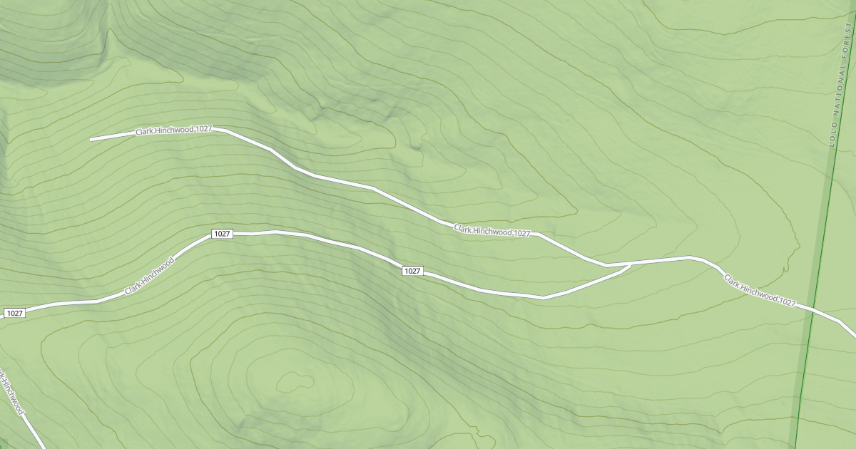 Map preview of HINCHWOOD CREEK