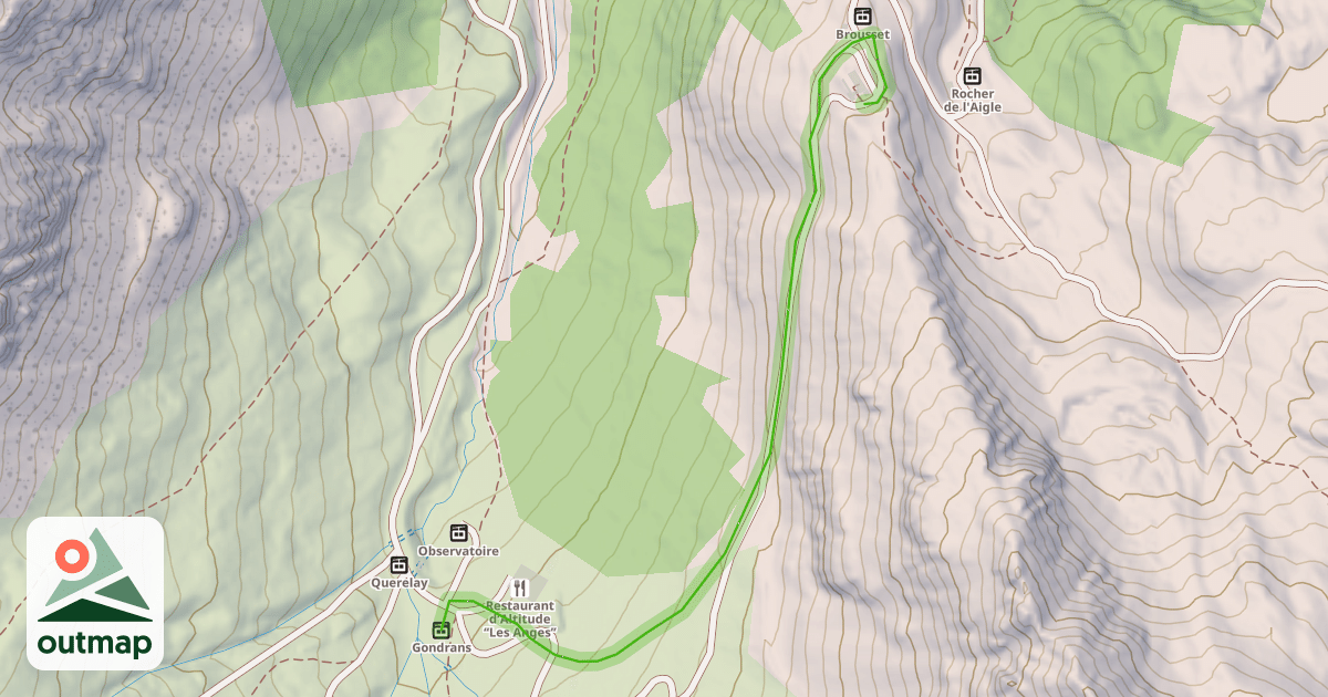 Map of La Crête