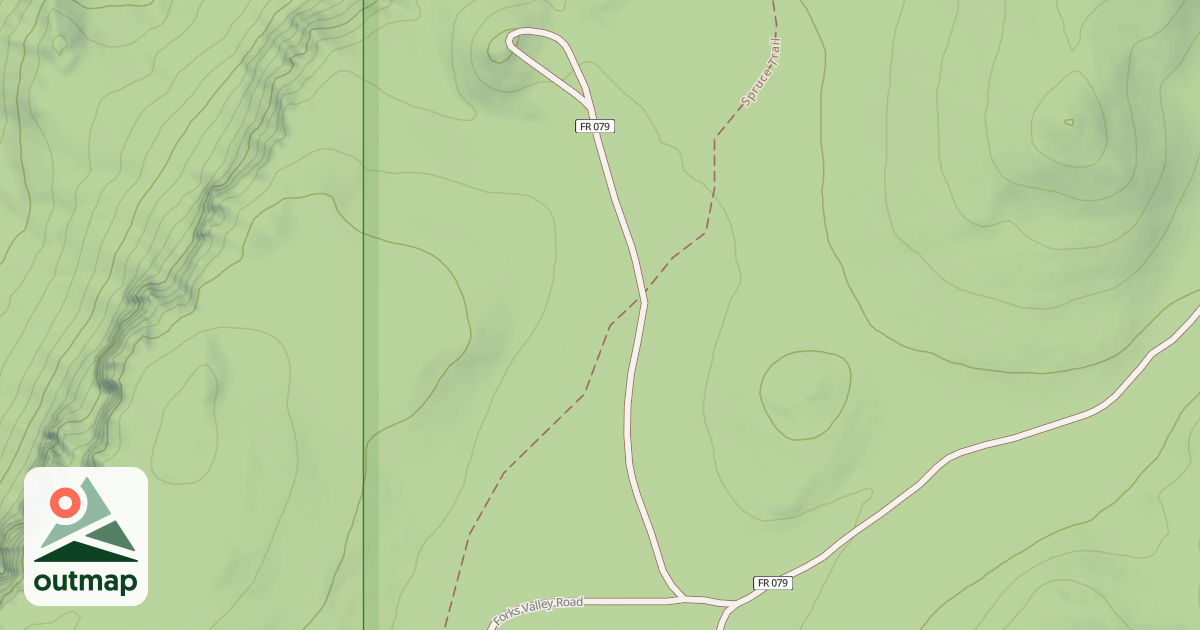 Map of USFS National Forest System Roads {68E7DAEE-20AD-44AC-B3EC-3412D549D0AA}