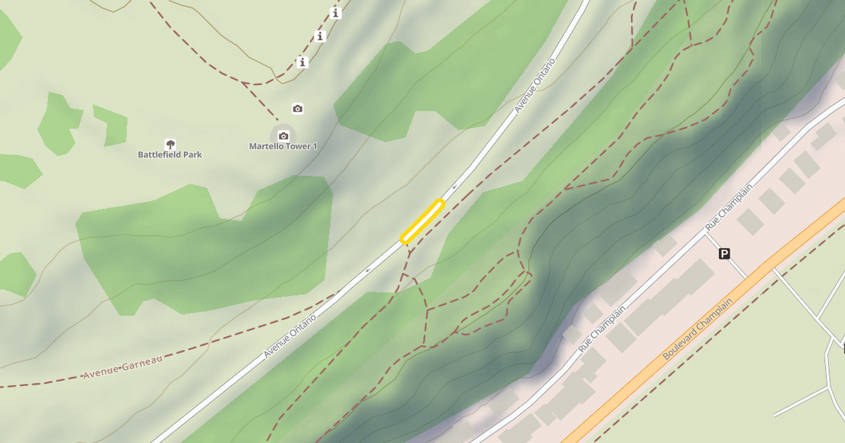 Map preview of Avenue Ontario
