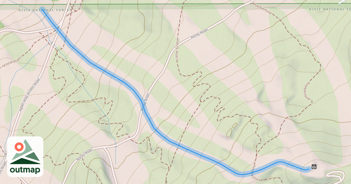 Map of Ed's Shortcut
