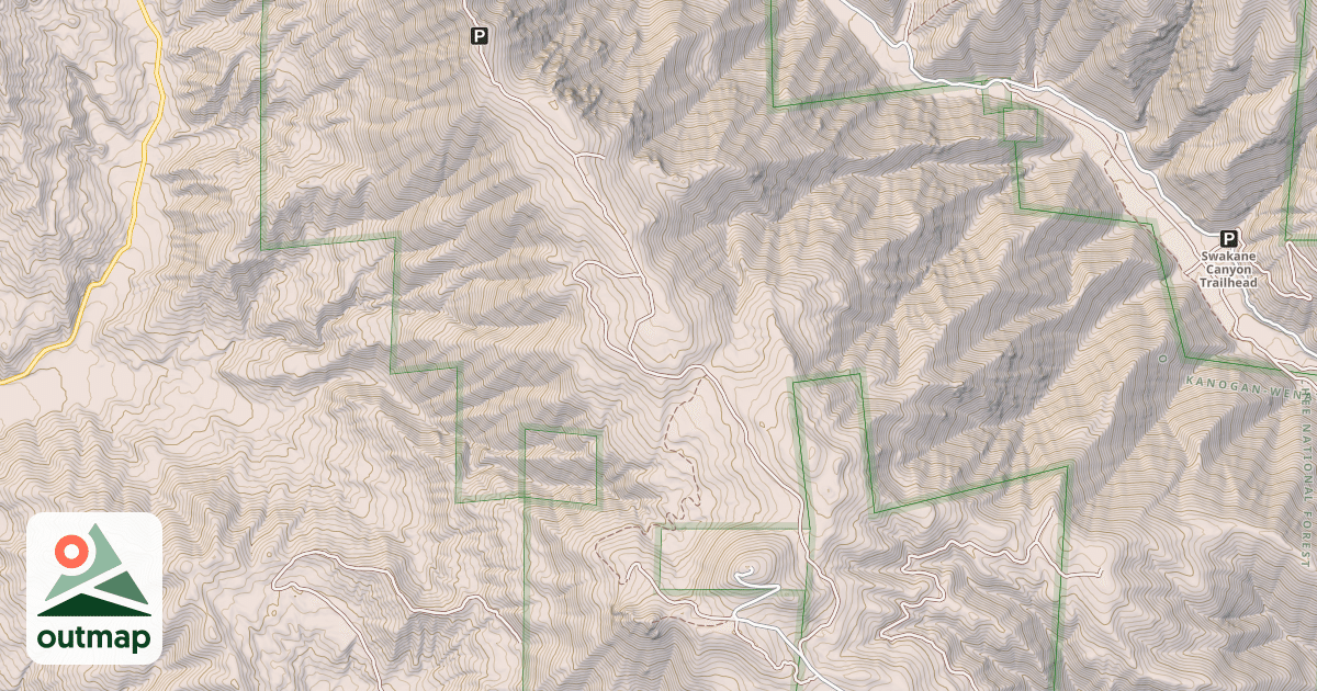 Map of BURCH MOUNTAIN