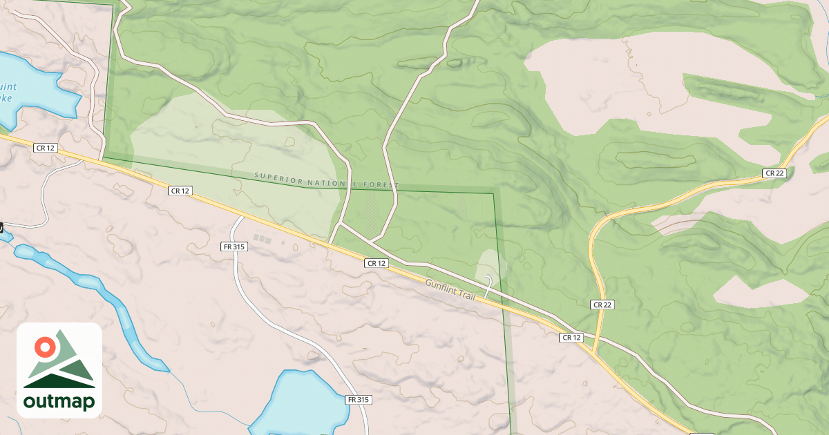 Map of GUNFLINT SNOWMOBILE