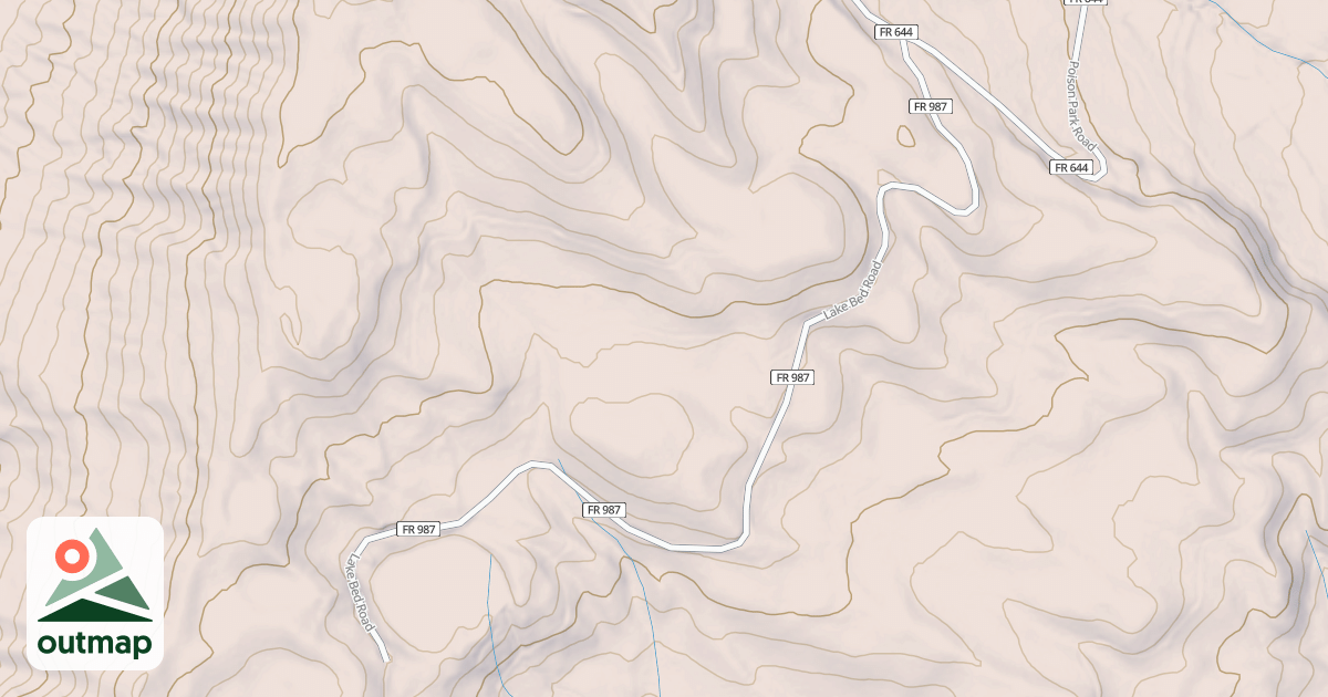Map of LAKE BED