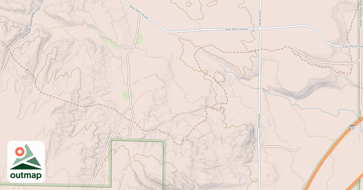 Map of Tomahawk Motorcycle Trail C Loop