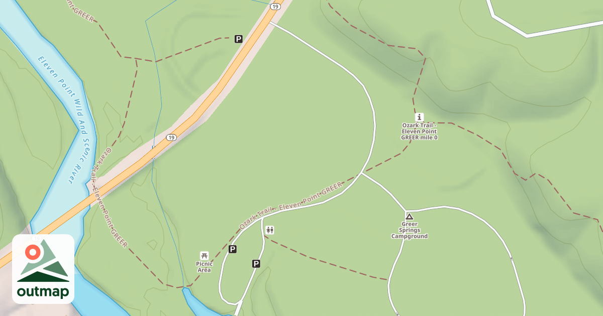 Map of GREER RECREATION AREA