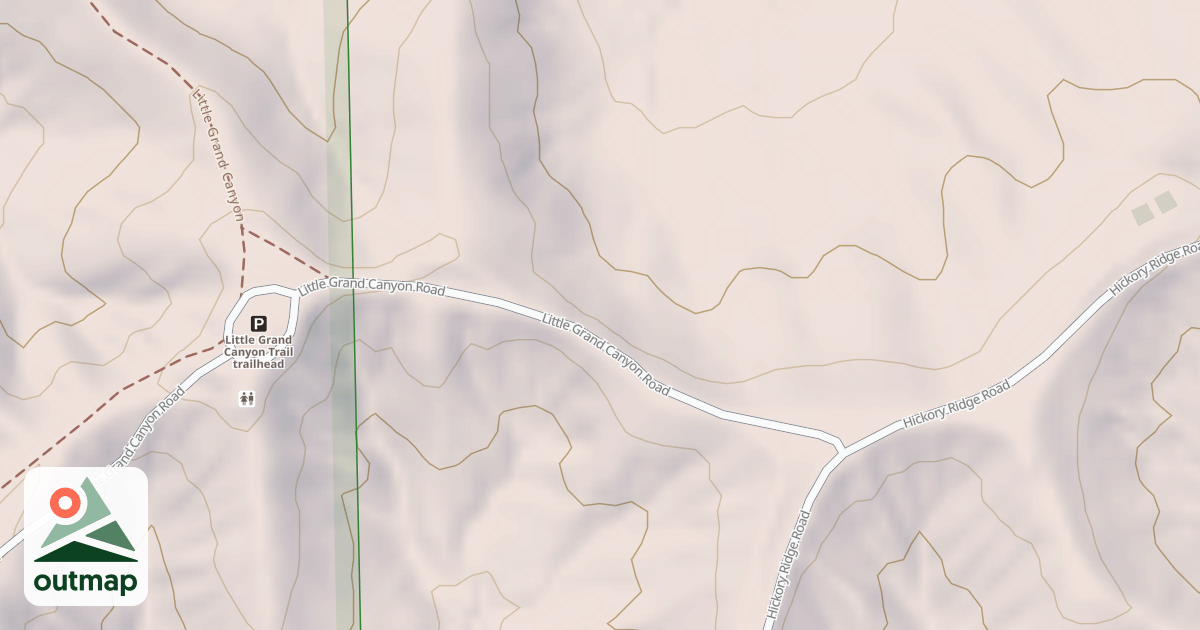 Map of LITTLE GRAND CANYON