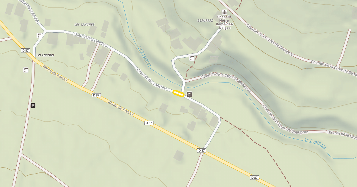 Map preview of Chemin des Lanches