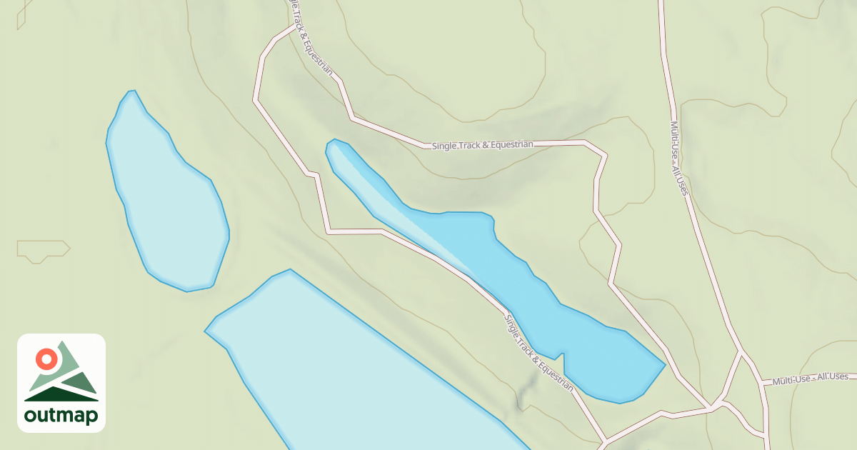 Map of Interlake State Recreation Area Trails