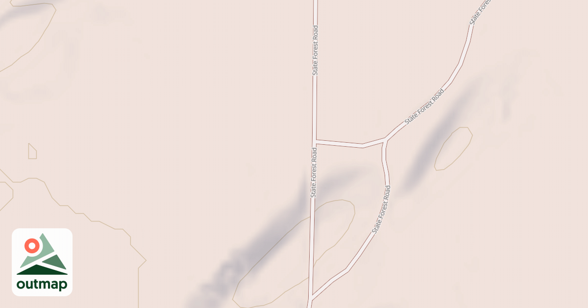 Map of General C.C. Andrews State Forest Trails