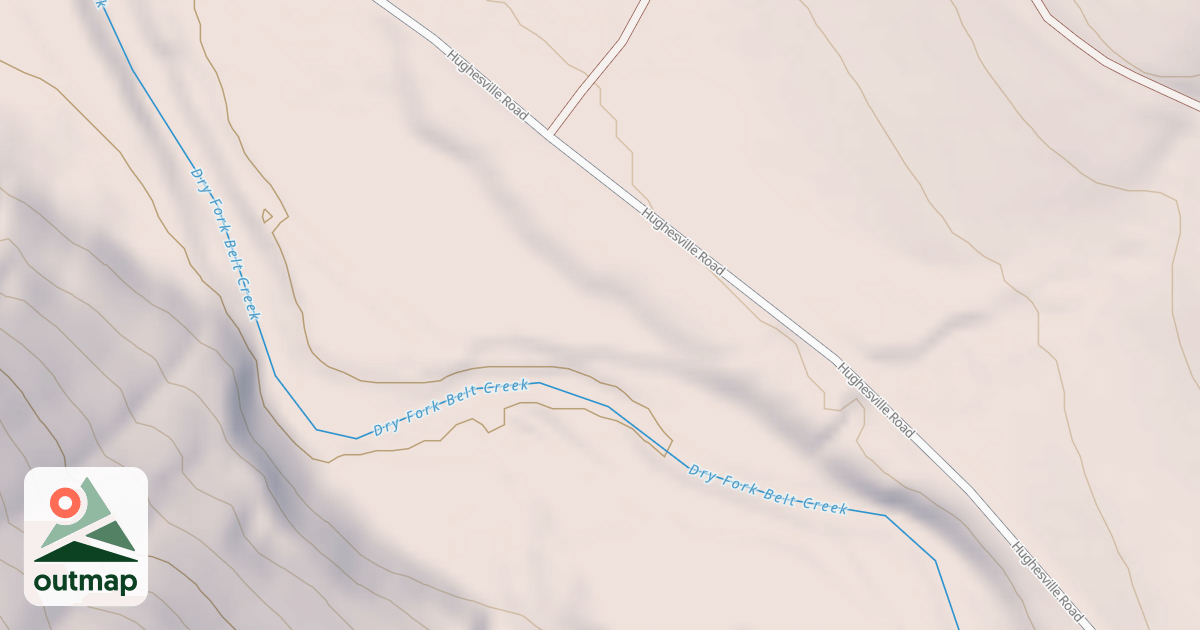 Map of DRY FORK DISPERSED N