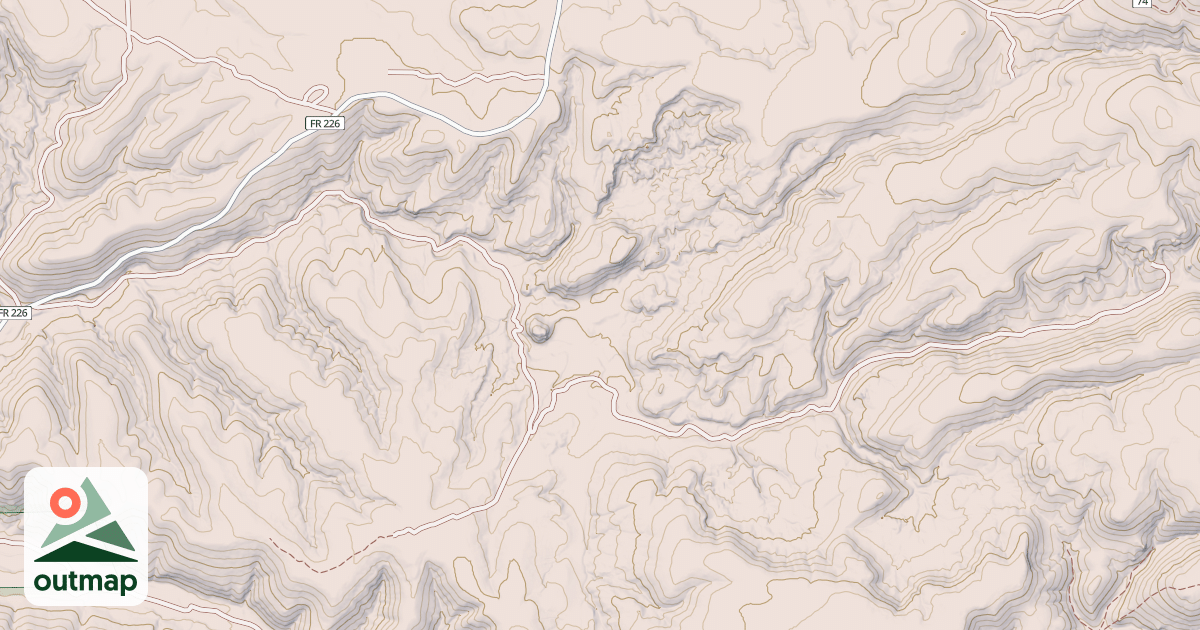 Map of SCALES CANYON