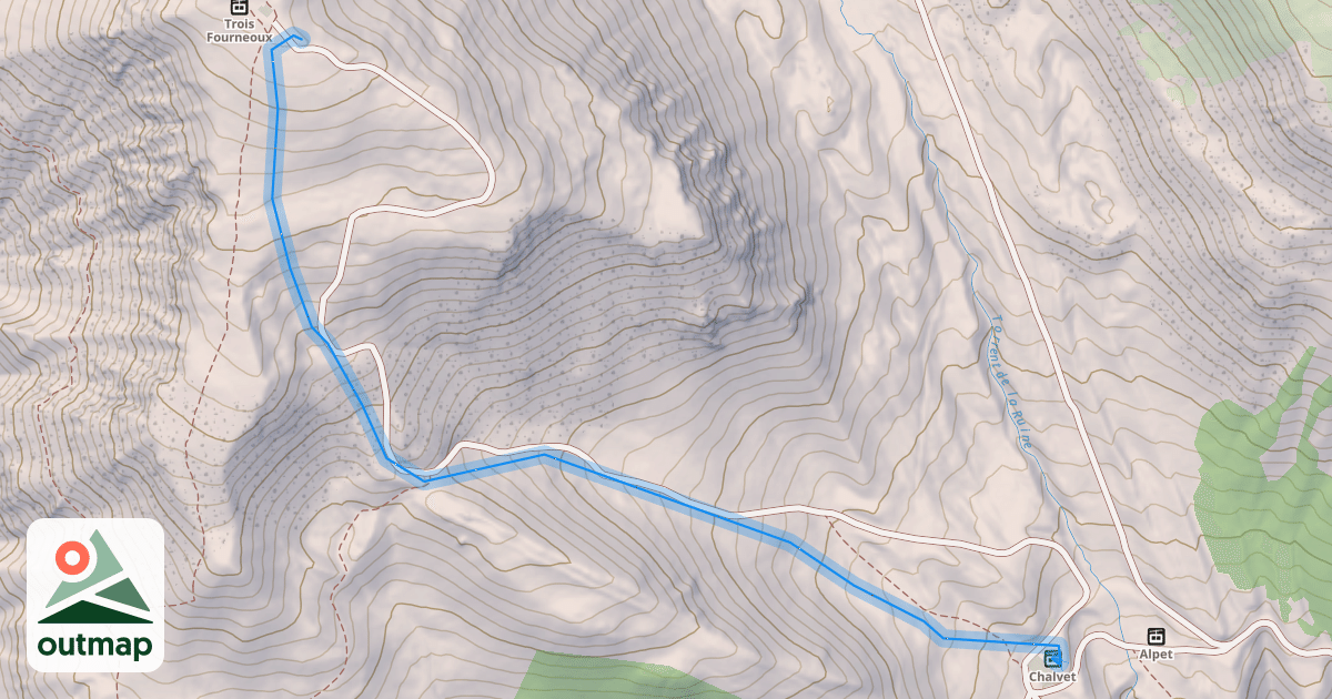 Map of Combe du Loup