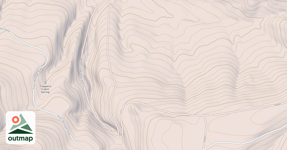 Map of STEVENS DRAW