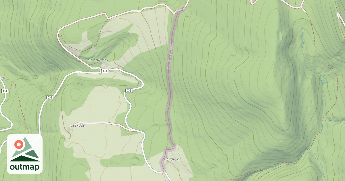 Map of Sentier sur Choin