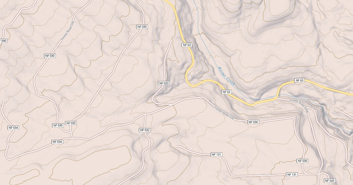 Map preview of USFS National Forest System Roads {96EE68F3-ACEC-4F86-9583-81644108D890}
