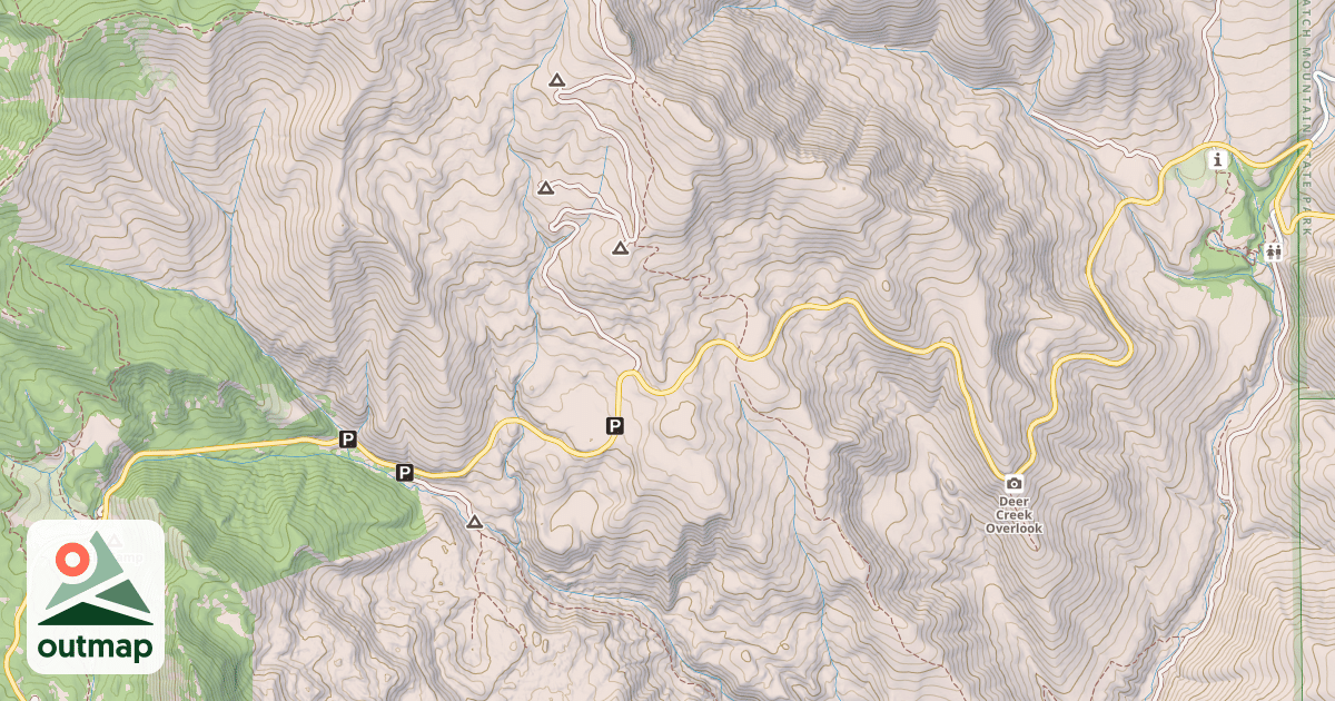 Map of Cascade Springs Winter
