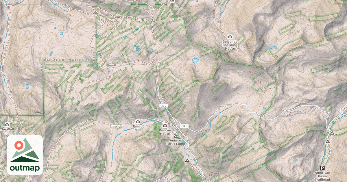 Map of County Road 2