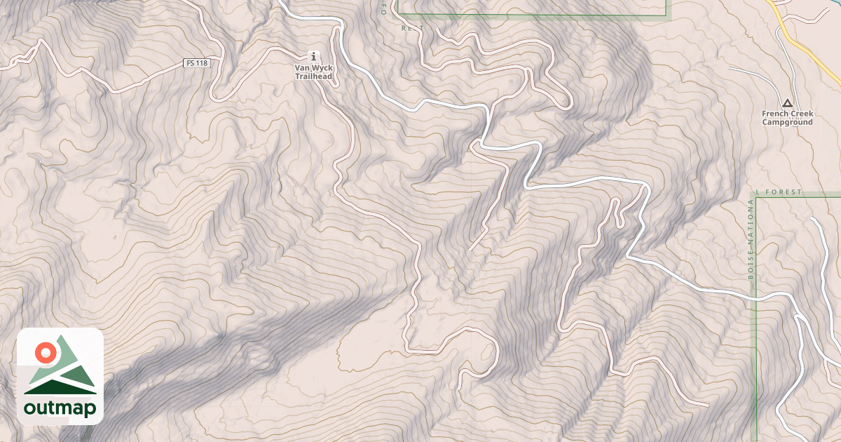 Map of CAMPBELL CREEK