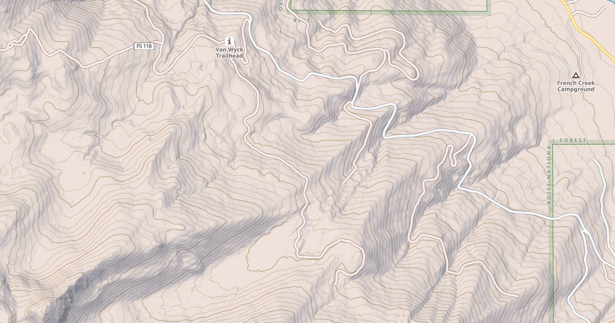 Map preview of CAMPBELL CREEK