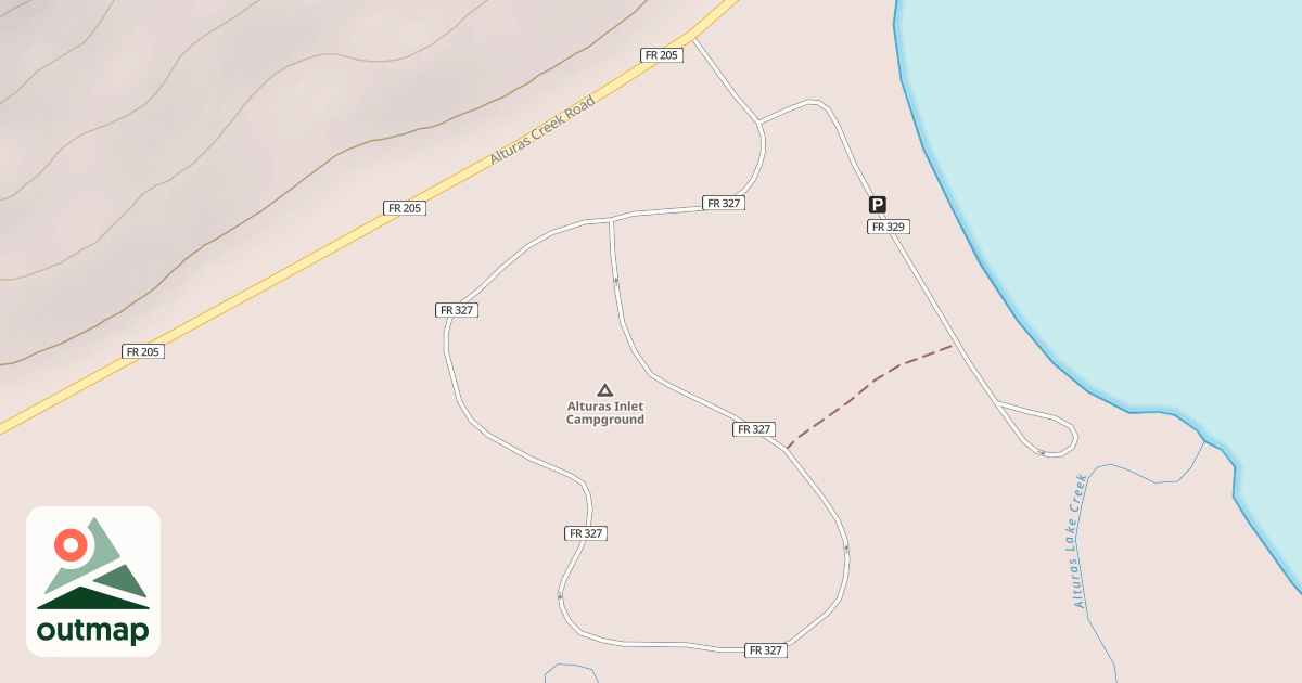 Map of ALTURAS INLET C G