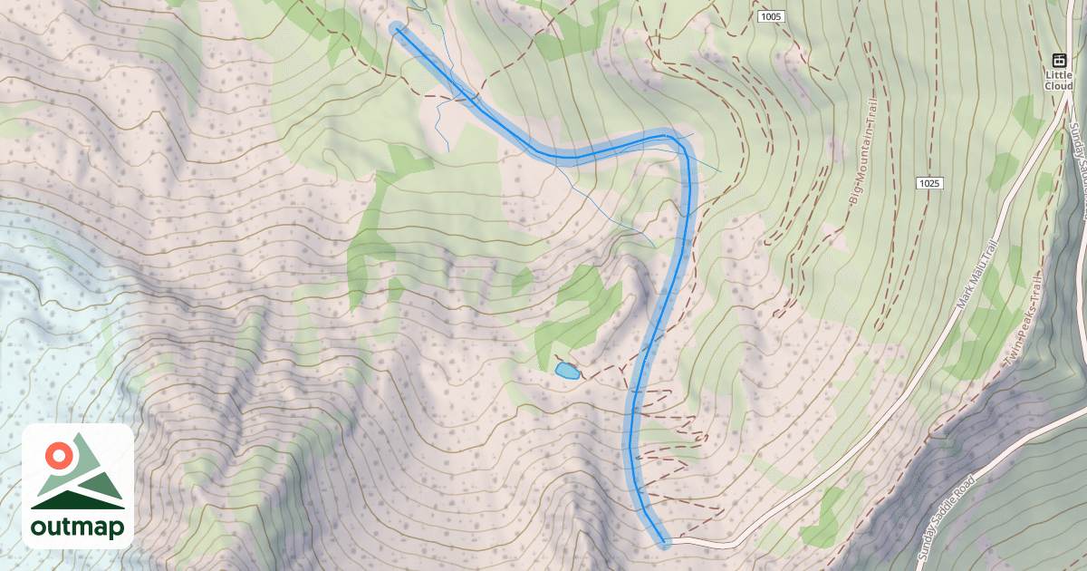 Map of Mark Malu Fork
