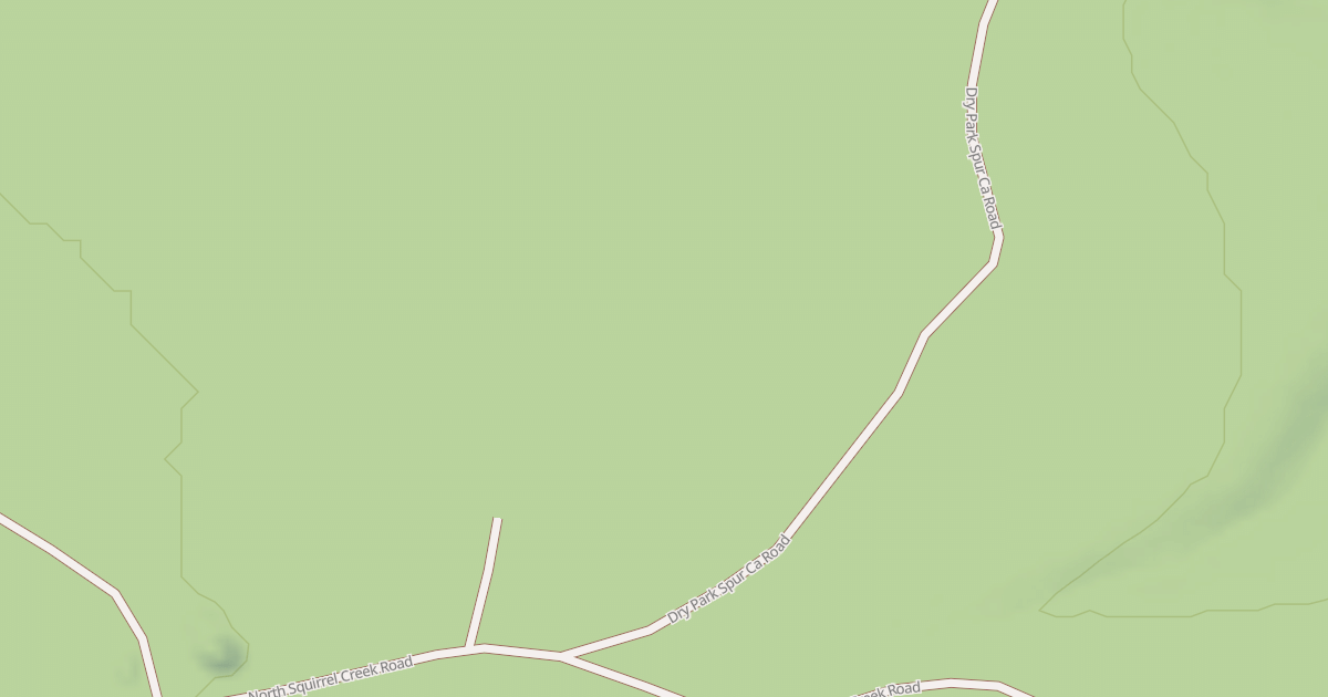 Map preview of DRY PARK SPUR CA