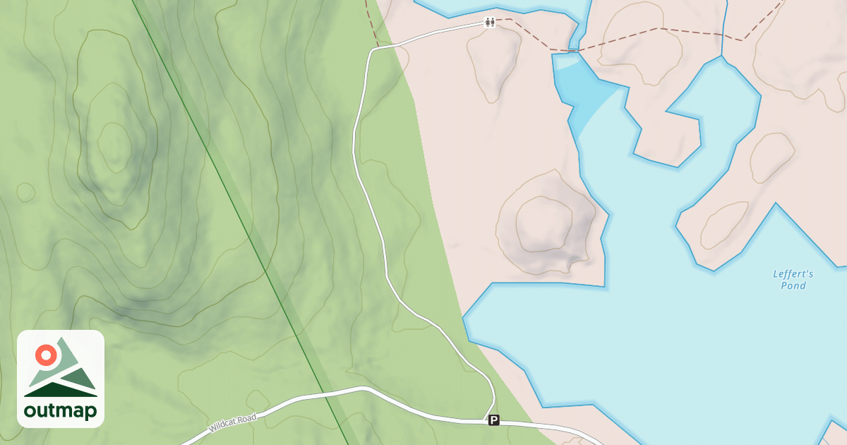 Map of LEFFERTS POND