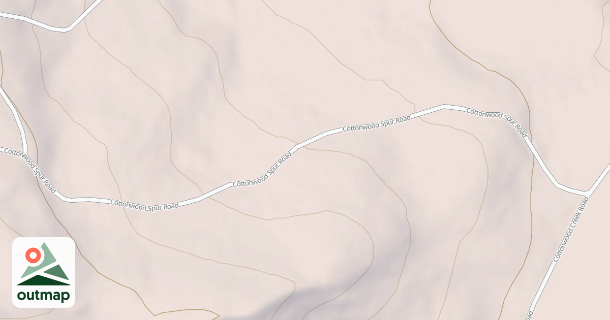 Map of COTTONWOOD SPUR