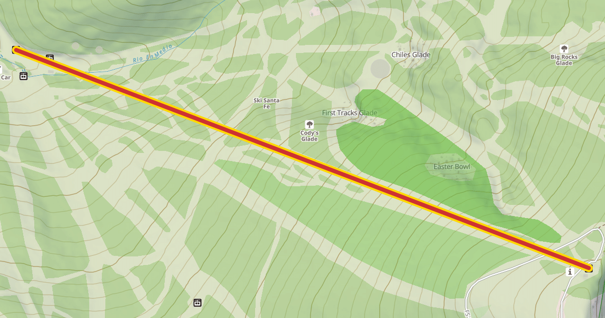 Map preview of Tesuque Peak
