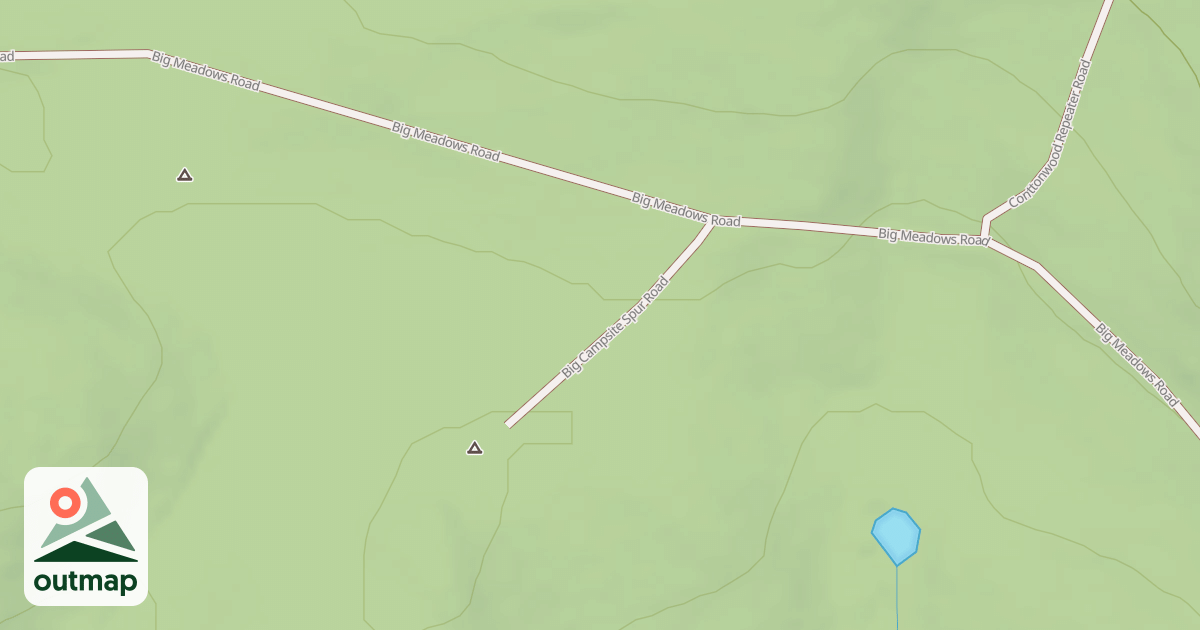 Map of BIG CAMPSITE SPUR