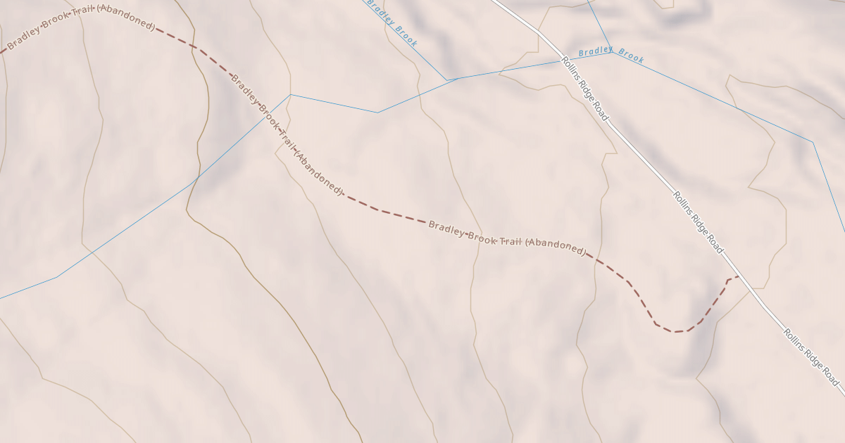 Map preview of Bradley Brook Trl