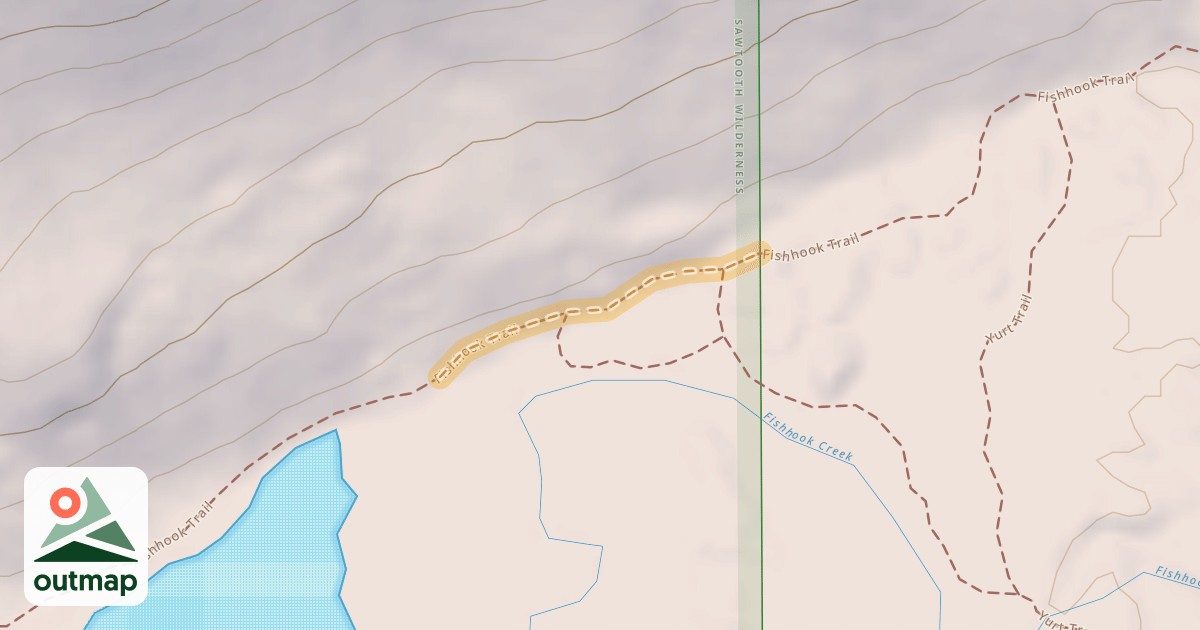 Map of Fishhook Trail
