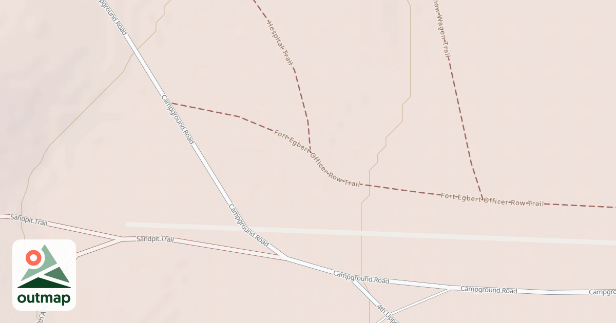 Map of Fort Egbert Hospital Trail