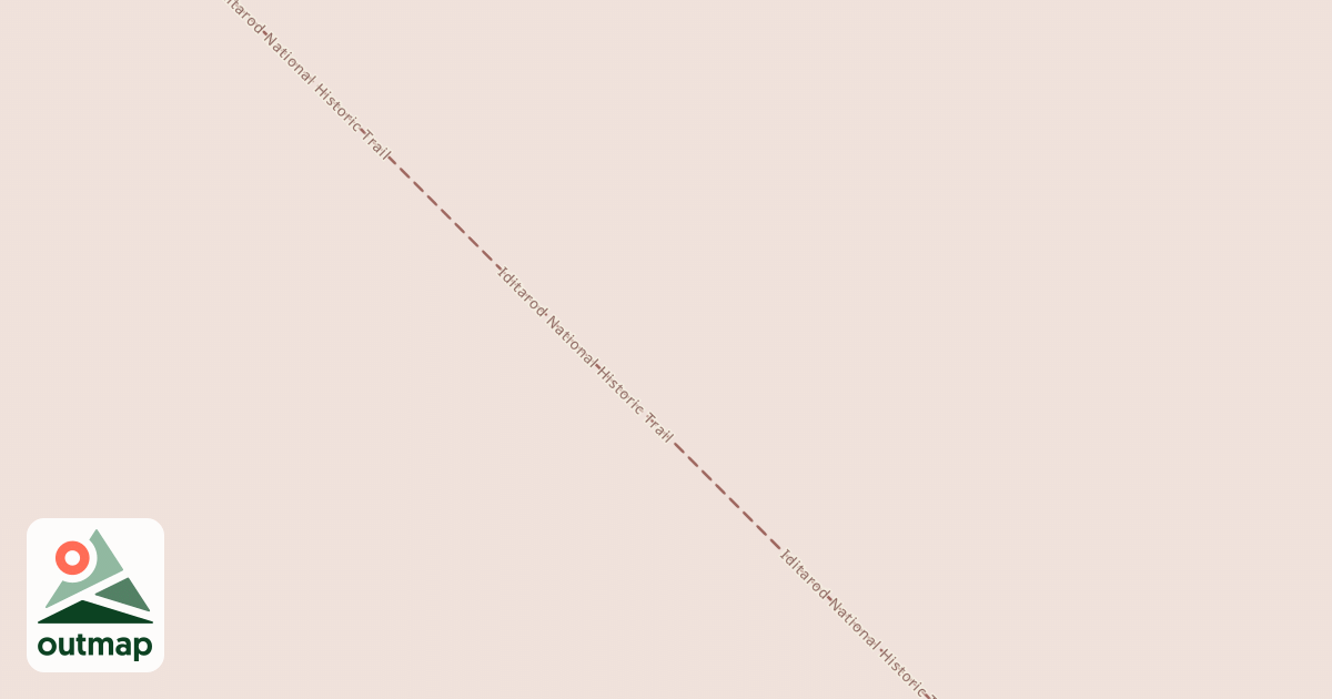 Map of Willow to Nome Winter Trail