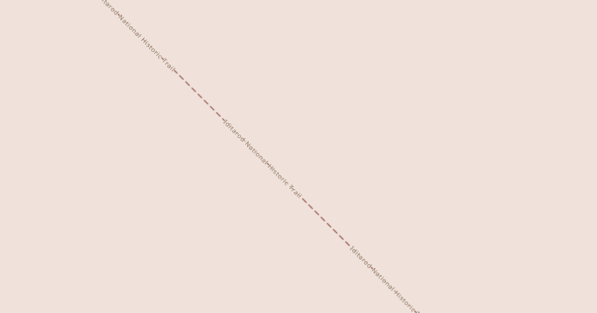 Map preview of Willow to Nome Winter Trail