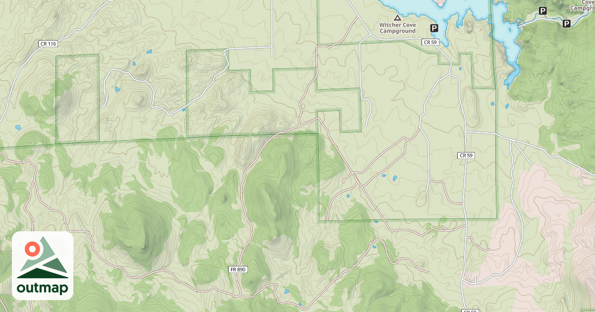Map of DRY GULCH